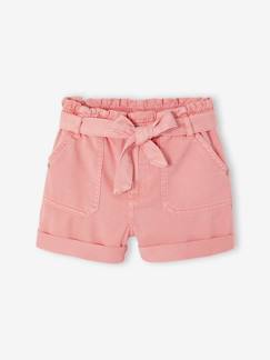 Meisjesshort in paperbag-stijl - vertbaudet enfant -Meisjesshort in paperbag-stijl