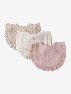 Set van 3 bohemian slabbetjes - vertbaudet enfant