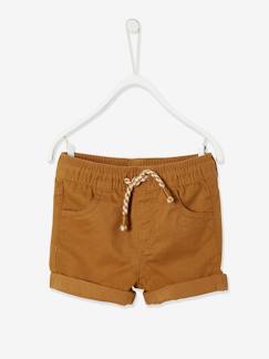 Gekeperde short met elastische tailleband babyjongen - vertbaudet enfant Baby-Short-Gekeperde short met elastische tailleband babyjongen