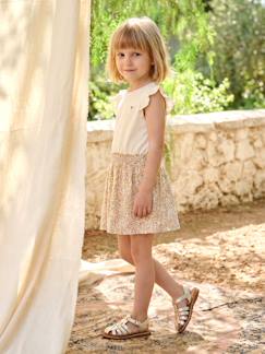 Meisjesjurk met 2-in-1 effect - vertbaudet enfant -Meisjesjurk met 2-in-1 effect