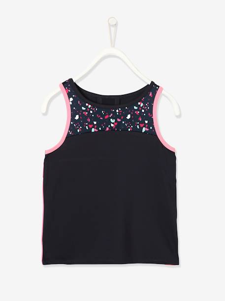 Débardeur de sport fille effet 2 en 1 - vertbaudet enfant Fille-T-shirt, sous-pull-Débardeur de sport fille effet 2 en 1