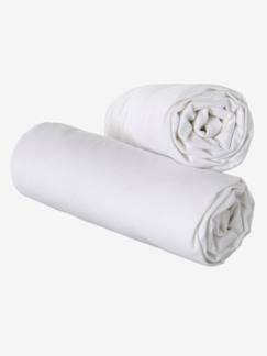 Set van 2 ultra-absorberende microvezel onderlakens - vertbaudet enfant -Set van 2 ultra-absorberende microvezel onderlakens