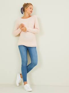 Jean skinny effiloché - vertbaudet enfant Vêtements de grossesse-Pantalon-Jean skinny effiloché