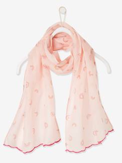 Meisjessjaal met regenboogprint - vertbaudet enfant Meisje-Accessoires-Meisjesmuts, sjaal, handschoenen-Meisjessjaal met regenboogprint