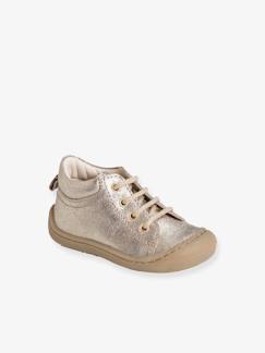 Zachte lederen meisjeslaarsjes voor de kruipende baby - vertbaudet enfant Schoenen-Baby schoenen 17-26-Zachte lederen meisjeslaarsjes voor de kruipende baby