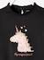 T-shirt met versiering en motief froufrou Oeko-Tex® currygeel+donkergrijs+ecru+ivoor+saliegroen+terracota - vertbaudet enfant 