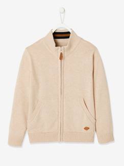 Gilet zippé col montant personnalisable garçon - vertbaudet enfant Garçon-Pull, gilet, sweat-Gilet zippé col montant personnalisable garçon