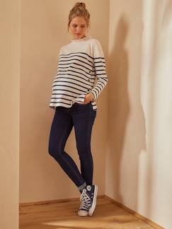 Jean skinny de grossesse bandeau sans couture - vertbaudet enfant Vêtements de grossesse-Pantalon-Jean skinny de grossesse bandeau sans couture