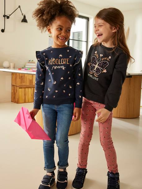 Jean slim MorphologiK "waterless" fille tour de hanches LARGE avec usures - vertbaudet enfant Fille-Jean slim MorphologiK "waterless" fille tour de hanches LARGE avec usures