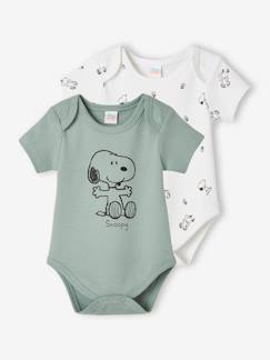 Lot de 2 bodies bébé garçon Snoopy Peanuts® - vertbaudet enfant Lot de 2 bodies bébé garçon Snoopy Peanuts® - vertbaudet enfant