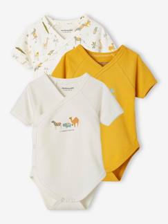 Lot de 3 bodies "animaux" bébé ouverture naissance - vertbaudet enfant Lot de 3 bodies "animaux" bébé ouverture naissance - vertbaudet enfant