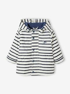 Gevoerde oliejas met capuchon voor baby's - vertbaudet enfant Baby-Mantels, combipakje, engelennestje-Gevoerde oliejas met capuchon voor baby's