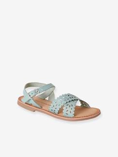 Sandales cuir tannage végétal fille - vertbaudet enfant -Sandales cuir tannage végétal fille