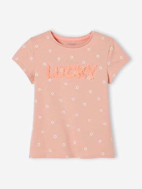 T-shirt imprimé animation relief fille - vertbaudet enfant Fille-T-shirt, sous-pull-T-shirt imprimé animation relief fille