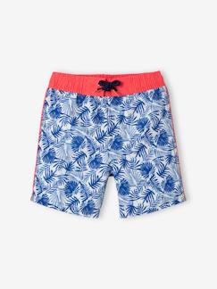 Short de bain imprimé feuille garçon - vertbaudet enfant -Short de bain imprimé feuille garçon