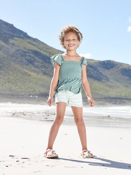 Short effet "tie & dye" fille - vertbaudet enfant Fille-Short-Short effet "tie & dye" fille
