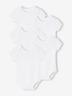 Lot de 5 bodies en interlock bébé manches courtes ouverture US BASICS - vertbaudet enfant Lot de 5 bodies en interlock bébé manches courtes ouverture US BASICS - vertbaudet enfant