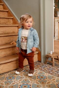 Chemise en jean bébé garçon personnalisable - vertbaudet enfant Bébé-Chemise, blouse-Chemise en jean bébé garçon personnalisable