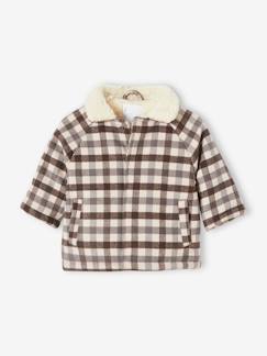Jas van wol met gerecyclede polyester vulling - vertbaudet enfant Baby-Mantels, combipakje, engelennestje-Jas van wol met gerecyclede polyester vulling