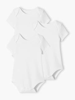 Lot de 3 bodies Bio Collection manches courtes emmanchure US BASICS - vertbaudet enfant Lot de 3 bodies Bio Collection manches courtes emmanchure US BASICS - vertbaudet enfant