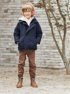 Caban à capuche garçon doublé sherpa - vertbaudet enfant Garçon-Manteau, veste-Caban à capuche garçon doublé sherpa