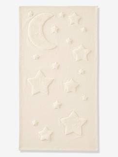 Linge de maison et décoration-Tapis rectangle relief lune et étoiles
