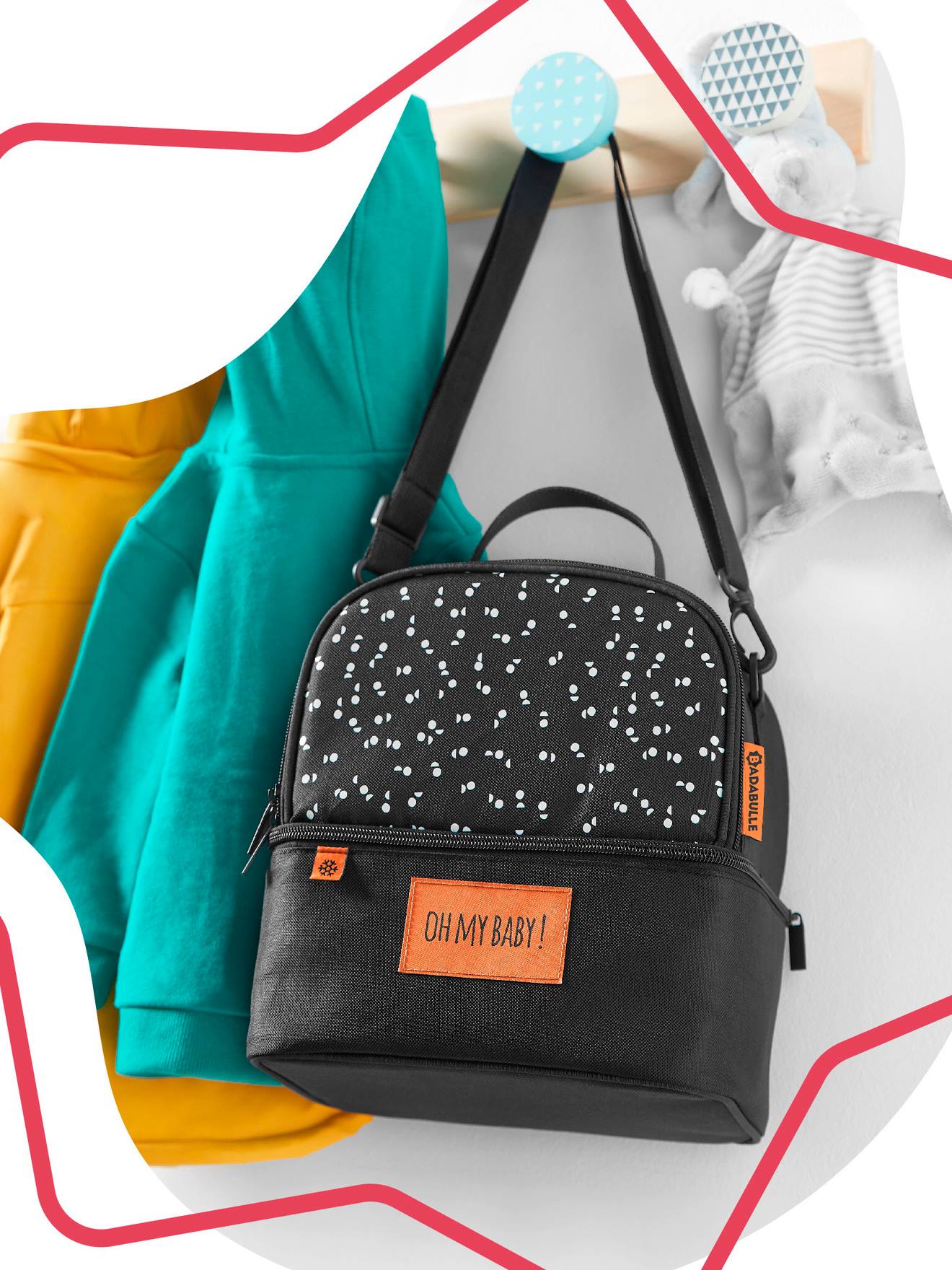 Lekespring Sac Isotherme Repas 10L | Glaciere Souple Isotherme Étanchéité Et Imperméabilité - Sac Repas Tendance - Sac Lunch Box à Grande Ouverture - Travail L'école Voyage - Coeur