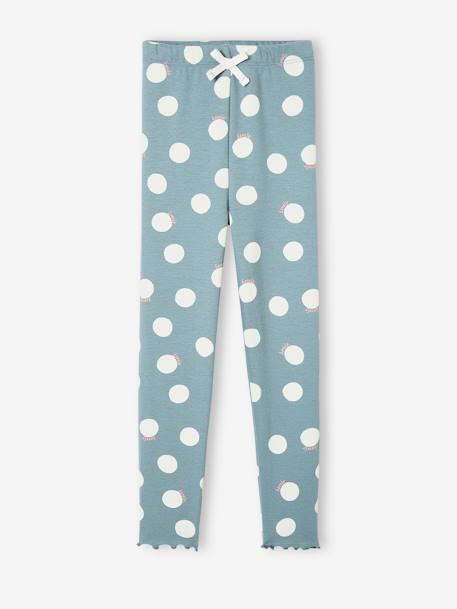 Legging imprimé en maille côtelée fille - vertbaudet enfant Fille-Legging-Legging imprimé en maille côtelée fille