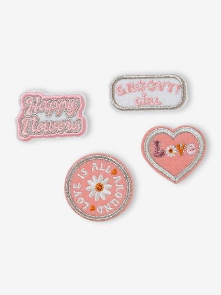 Lot de 4 badges thermocollants fille - vertbaudet enfant Fille-Accessoires-Lot de 4 badges thermocollants fille