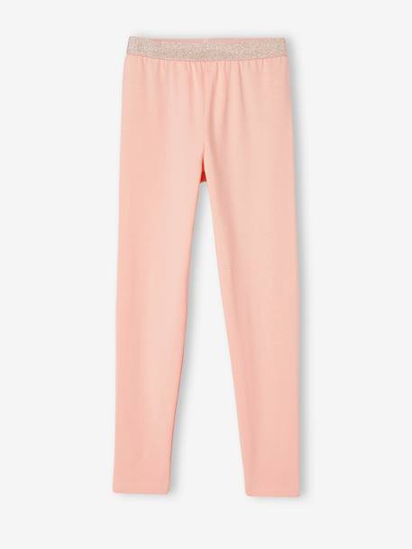 Legging uni fille élastique irisé BASICS - vertbaudet enfant Fille-Legging-Legging uni fille élastique irisé BASICS