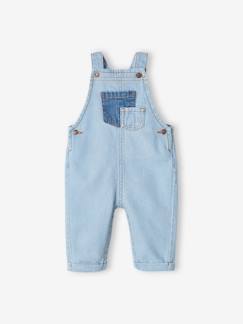 Salopette en denim bébé poches contrastées - vertbaudet enfant Salopette en denim bébé poches contrastées - vertbaudet enfant