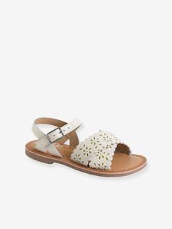 Meisjessandalen met gekruiste riempjes - vertbaudet enfant Schoenen-Meisje shoenen 23-38-Sandalen-Meisjessandalen met gekruiste riempjes