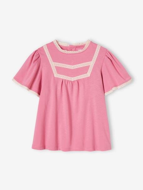 T-shirt blouse fille détails jour échelle - vertbaudet enfant Fille-T-shirt, sous-pull-T-shirt blouse fille détails jour échelle