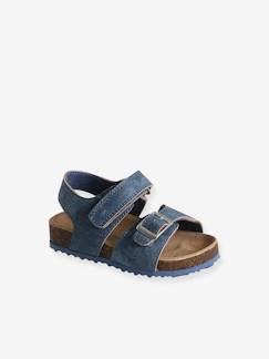 Babysandalen met denim effect - vertbaudet enfant Schoenen-Baby schoenen 17-26-Babysandalen met denim effect