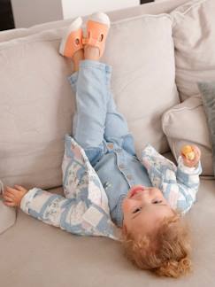 Combinaison manches courtes bébé en denim - vertbaudet enfant Combinaison manches courtes bébé en denim - vertbaudet enfant
