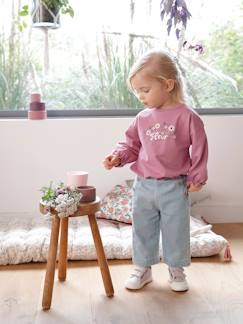 Pantalon large bébé en denim - vertbaudet enfant Pantalon large bébé en denim - vertbaudet enfant