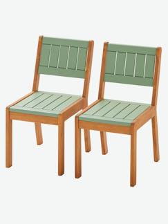 Lot de 2 chaises outdoor maternelle Summer - vertbaudet enfant Chambre et rangement-Chambre-Chaise, tabouret, fauteuil-Lot de 2 chaises outdoor maternelle Summer