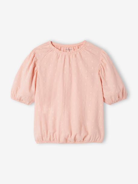 Tee-shirt blouse brodé fille - vertbaudet enfant Fille-T-shirt, sous-pull-Tee-shirt blouse brodé fille