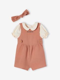 Ensemble 3 pièces bébé personnalisable - vertbaudet enfant Bébé-Ensemble-Ensemble 3 pièces bébé personnalisable