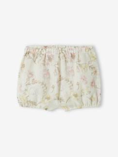 Baby-Short-Feestelijke babyshort van katoengaas