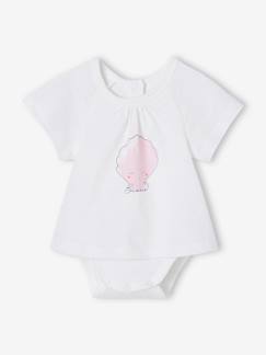 T-shirt body bébé manches courtes - vertbaudet enfant Bébé-T-shirt, sous-pull-T-shirt body bébé manches courtes