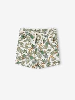 Baby-Short-Babyshort jungle van katoen en linnen