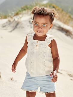Short bébé finition pompons - vertbaudet enfant Bébé-Short-Short bébé finition pompons