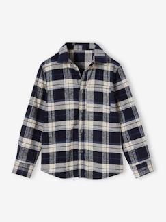 Chemise à carreaux en flanelle garçon - vertbaudet enfant Garçon-Chemise-Chemise à carreaux en flanelle garçon