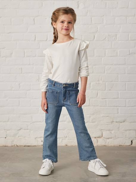 Jean flare 7/8ème fille - vertbaudet enfant Fille-Jean flare 7/8ème fille