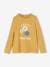 T-shirt motif fantaisie en relief fille curry+écru+gris foncé+ivoire+terracota+vert sauge - vertbaudet enfant 
