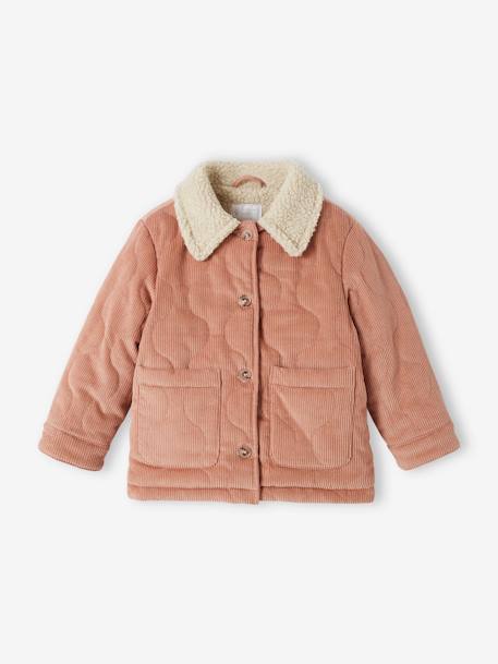 Veste matelassée en velours doublé sherpa fille - vertbaudet enfant Fille-Manteau, veste-Veste-Veste matelassée en velours doublé sherpa fille