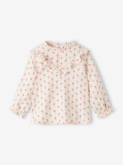 Blouse fluide bébé fleurie - vertbaudet enfant Bébé-Chemise, blouse-Blouse fluide bébé fleurie