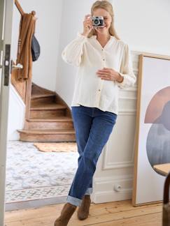 Blouse gaze de coton grossesse et allaitement - vertbaudet enfant Vêtements de grossesse-Allaitement-Blouse gaze de coton grossesse et allaitement