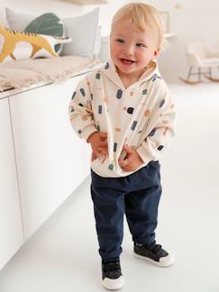 Ensemble bébé sweat en molleton et pantalon en sergé - vertbaudet enfant Bébé-Ensemble-Ensemble bébé sweat en molleton et pantalon en sergé